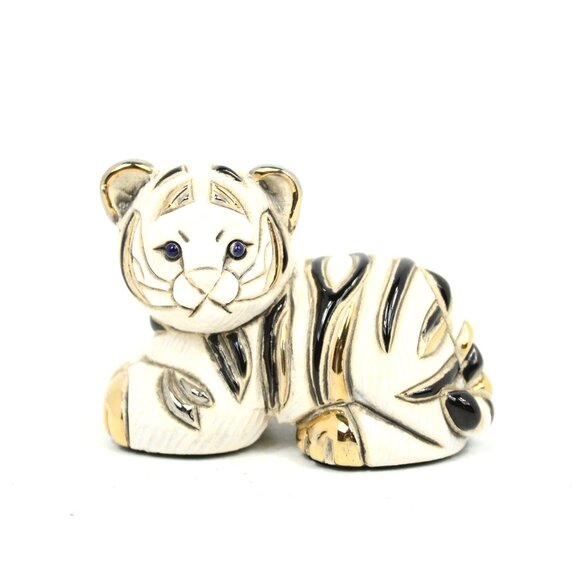 DE ROSA ARTESANIA RINCONADA TIGER CUB FIGURINE CERAMIC RUGUAY RINCABABY 1720 - Picture 1 of 7